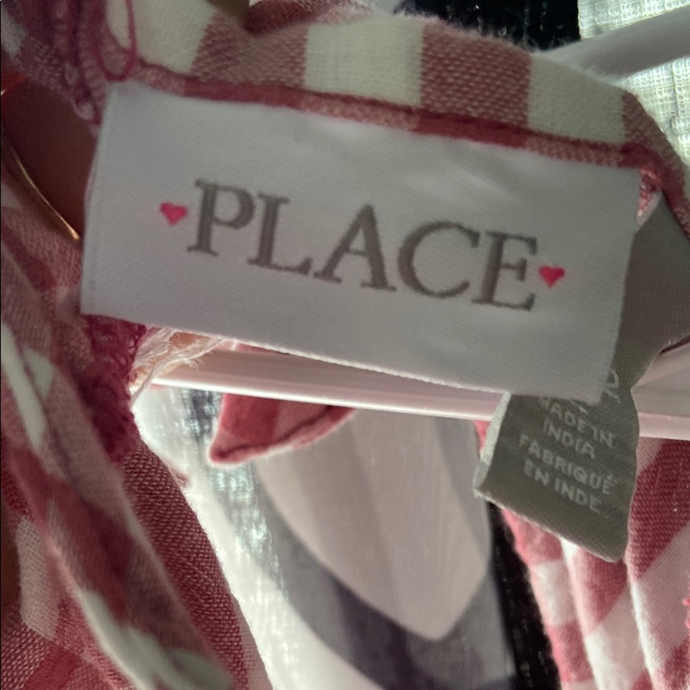Place Pink and White Plaid Dress